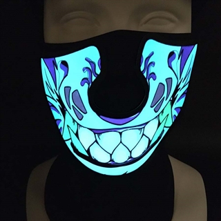 Lydaktiveret LED maske